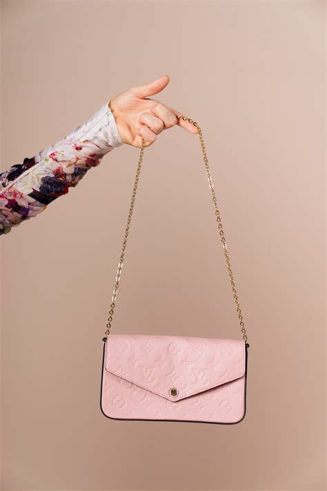 lv felicie pochette pink|felicie pochette monogram canvas.